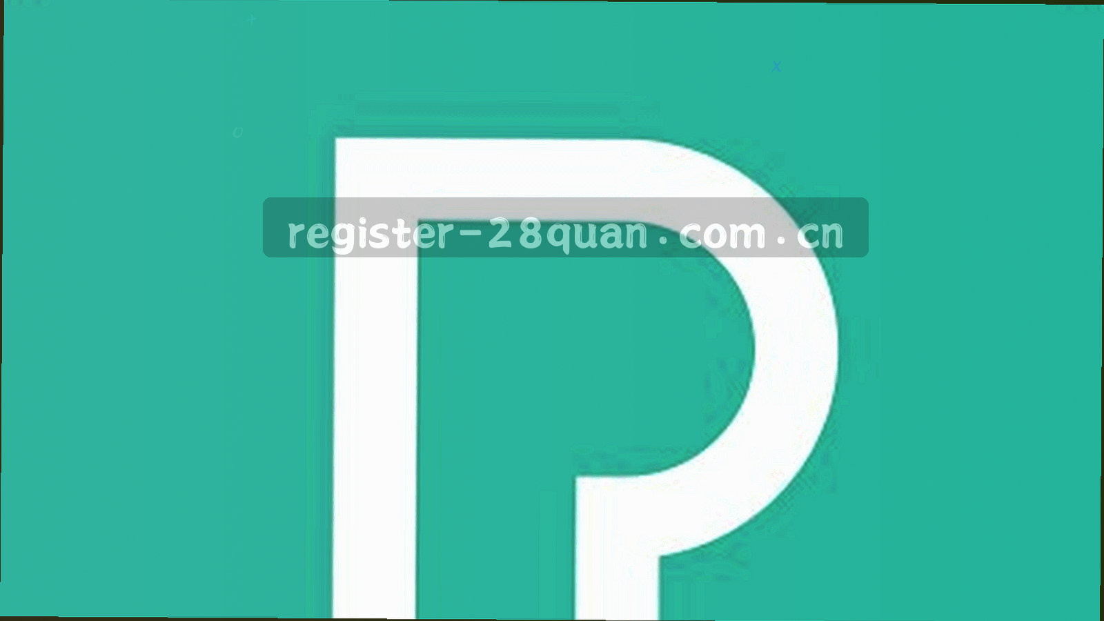 两条并行色带与网格节点组成的抽象入口示意图，深红与松石绿形成对比